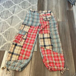 Oli & Hali Plaid Pants Large